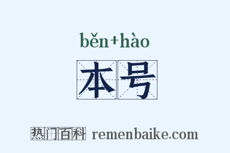 本号是什么意思的图片
